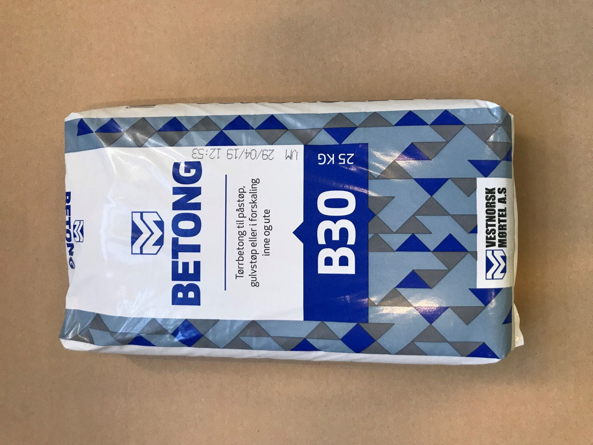 Vestnorsk Mørtel B30 25KG