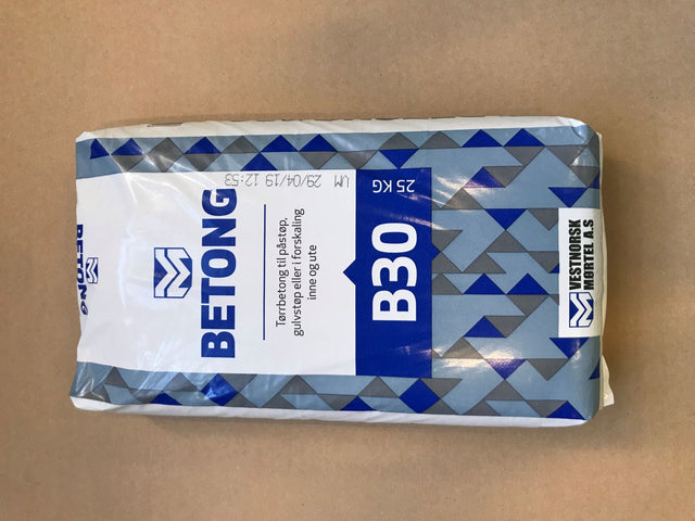 Vestnorsk Mørtel B30 25KG