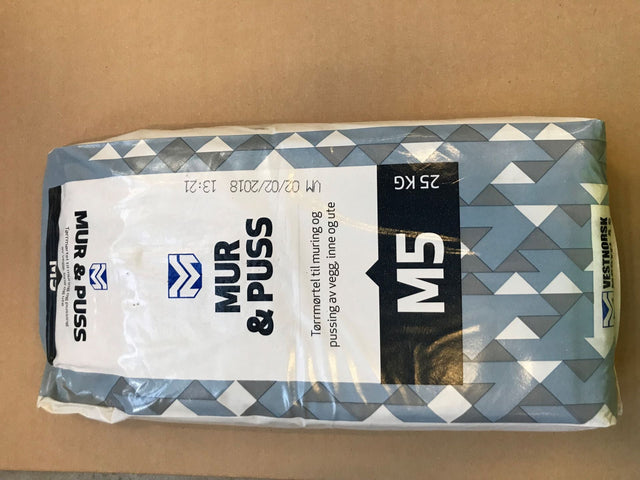 Vestnorsk Mørtel M5 25KG