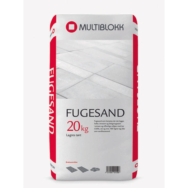 Multiblokk Fugesand 20kg (48stk pr.pall)