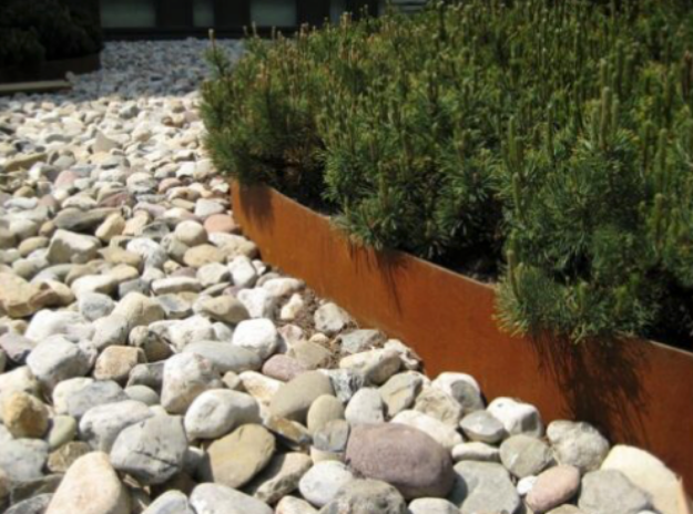 Corten Hagekanter 15 cm Høyde 2,3 meter