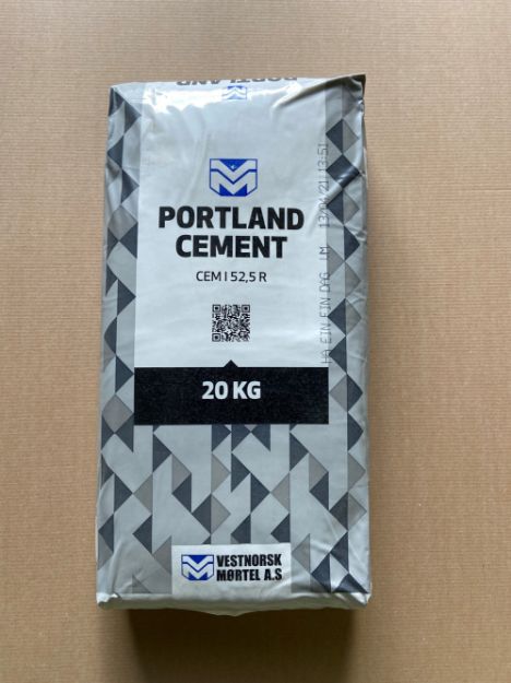Vestnorsk Standard sement i plastsekk 20 kg(pr pall 42 stk )