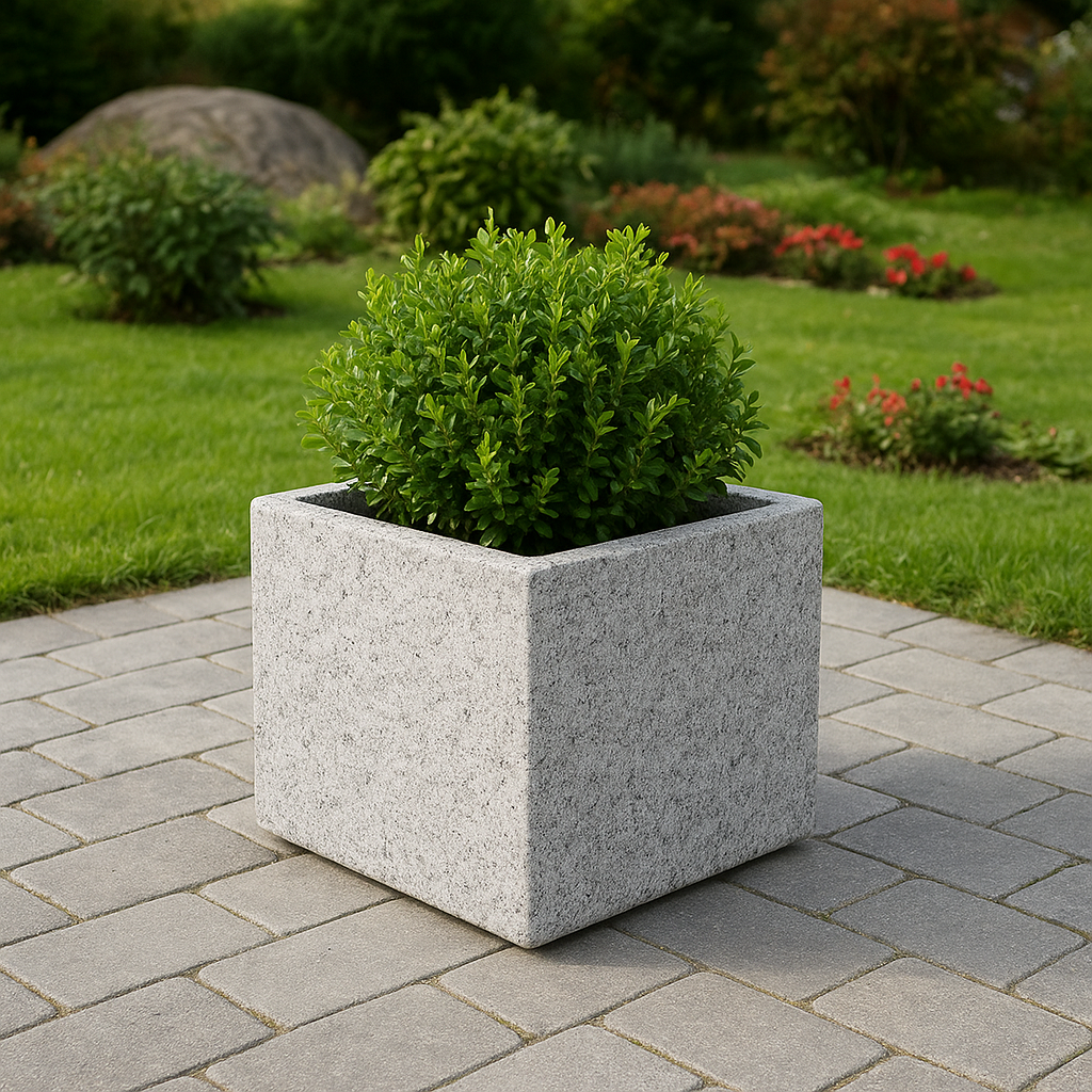 Granitt Blomsterkasse (50x60x50 cm)