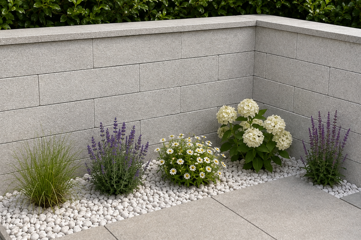 Granitt Mur Ice Crystal