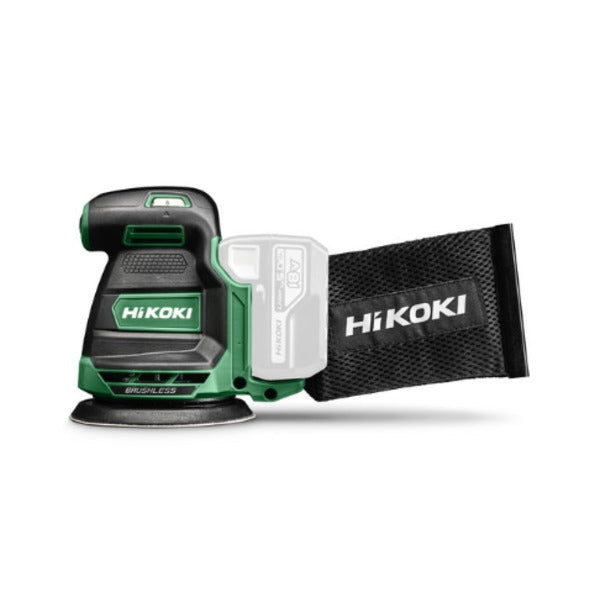 Ergonomisk gummibelagt enhåndsgrep med frontmontert bryter. Leveres med støvpose, avsugsadapter x2, sandpapir K120 x2 og stabelbar oppbevarings koffert HSC2. Ladetid: 75min - Dimensjon slipesåle 125 mm - Dimensjon slipepapir 125 mm - Rotasjonshastighet ubelastet: 7.000-11.000 /min. - Vibrasjonsradius: 3 mm - Vibrasjonsnivå m/s2: 6,6 - Lydtrykksnivå dB (A): 77 - Lydeffekt dB (A): 88 image