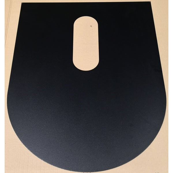 UNDERL.PLATE D90B70CM LAKKERT MATT SORT m/ HULL D RUND FRONT image