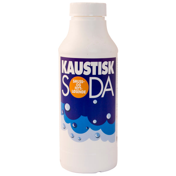 Stabil Kaustisk Soda er et effektivt rengjøringsmiddel som også brukes til fjerning av oljemaling og andre malingstyper, luting av fisk og treverk, og til å lage hjemmelaget såpe. Ideelt for rengjøring av ølbrygging utstyr, og som grovrengjøring i garasjer etc. Løser opp fastrent fett. Skal ikke brukes på glass, aluminium, kobber, messing og edeltre. Over 99% ren kaustisk soda (natriumhydroksid). image