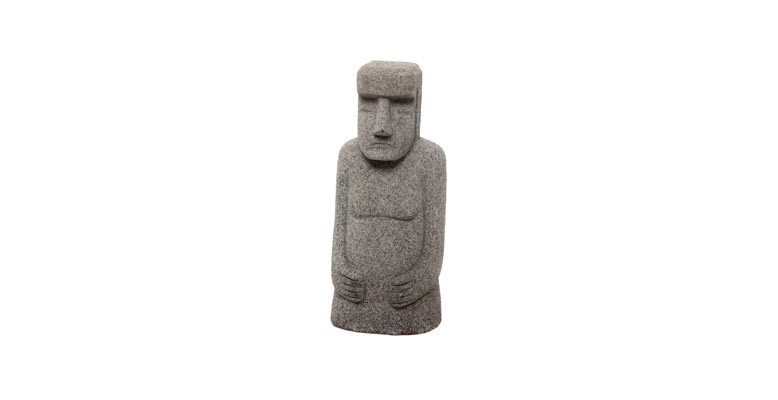 Granitt figur Påskeøya