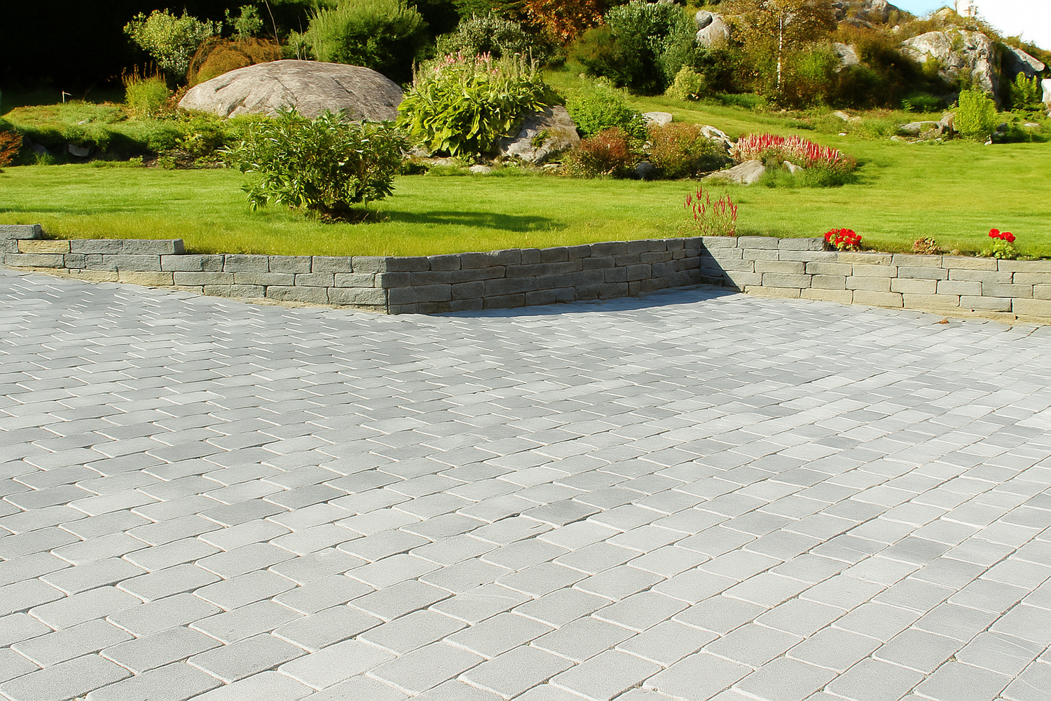 Granitt belegningsstein