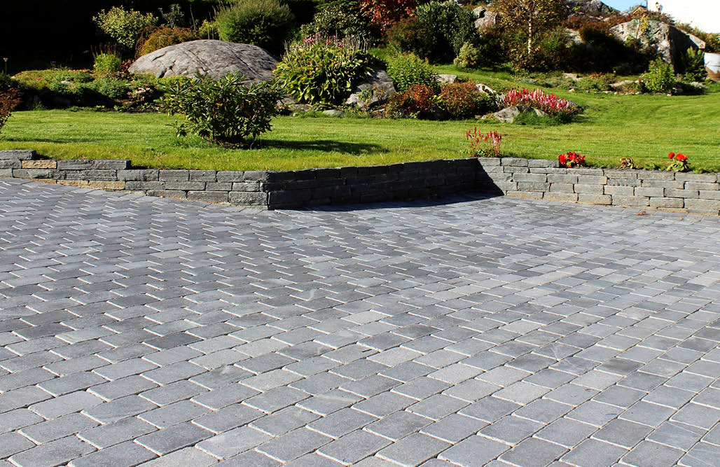 Granitt belegningsstein