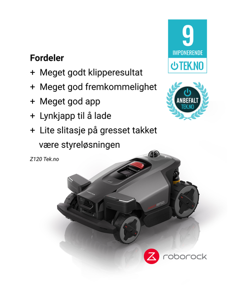RoboRock RockMow Z1 m/garasje