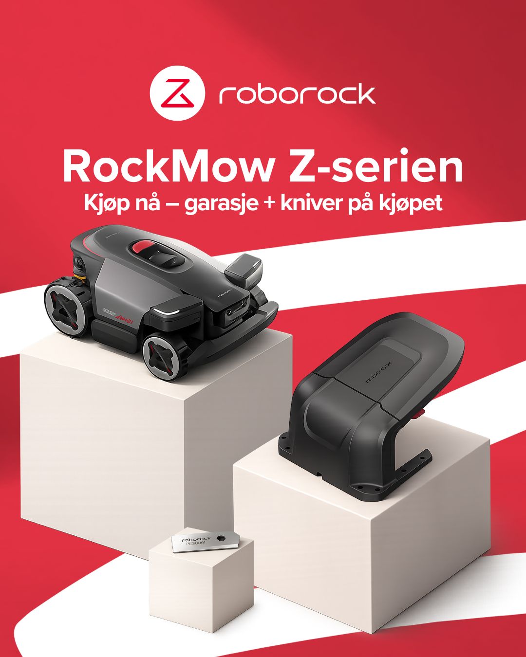 RoboRock RockMow Z1 m/garasje