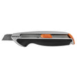 KNIV M/BRYTEBLAD 18MM ERGO. RGONOMISK VERKTØY SOM ER TILPASSET MENNESKEHÅNDEN. SYMETRISK UTFORMET FOR BÅDE HØYRE OG VENSTREHENDTE. LUKE PÅ BAKSIDEN FOR OPPBEVARING AV BLADER. image