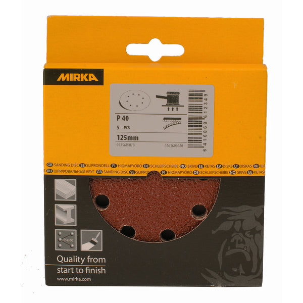 For sliping av tre, metall, maling og sparkel. For maskiner med utsug, Bosch Pex m.fl. image