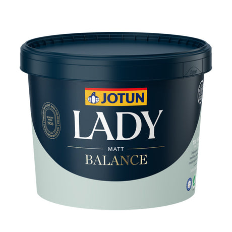 LADY Balance gir deg vakre, matte vegger og godt inneklima. Den vakre, matte overflaten lar fargenes naturlige og harmoniske nyanser komme frem og gir deg rom det er godt å være i. LADY Balance lukter minimalt og er godkjent av Eurofins Indoor Air Comfort Gold. image
