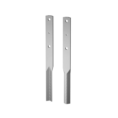 Disse beslagene er fremstilt av 5 eller 6 mm stålplate. Stolpestøtte PH350 samt PH450 er forsynt med 2 stk. Ø11 hull, PH600 med 3 stk. Ø11 mm hull og PH1000 er forsyt med 4 stk. Ø11 hull. image