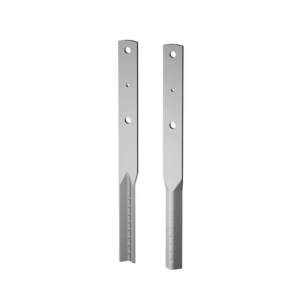 Disse beslagene er fremstilt av 5 eller 6 mm stålplate. Stolpestøtte PH350 samt PH450 er forsynt med 2 stk. Ø11 hull, PH600 med 3 stk. Ø11 mm hull og PH1000 er forsyt med 4 stk. Ø11 hull. image