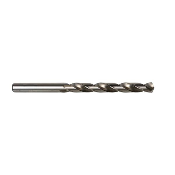 Høyhastighets stålbor (HSS) for boring i bronse, messing, karbonstål, støpejern, legert stål og rustfritt stål. Flate spor gir rask boring og høy presisjon. Øvre vinkel på 130° med selvsentrerende delt spiss, for rask skjæring og perfekt sentrering. Hastighetspunkt, ikke behov for forhåndsslag eller styrebor inntil 10 mm diameter. Boret har et sylindriske skaft (skaft lik bordiameteren) og er utformet for bruk i borestativ og boredrev. Produsert til DIN 338 N . Størrelsesutvalg 1 mm til 13 mm. Størrelse ...