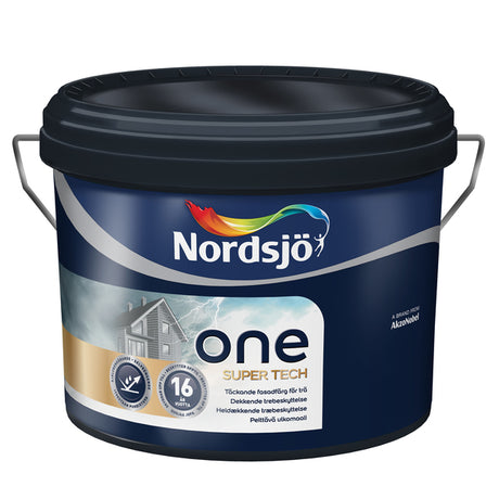 Underlaget skal være tørt (maks 16 vekt-%) og rengjort. For beste resultat skal nytt tre impregneres med Tinova Wood Base Oil. Stryk hele konstruksjonen med Tinova Primer Exterior. Mal deretter konstruksjonen 2 ganger med One Super Tech. Tidligere malte flater vaskes og skylles rent for såperester. Løst sittende maling og gråtre skrapes /slipes bort. Trerene flater impregneres med Tinova Wood Base Oil og grunnes med Tinova Primer Exterior og ferdigstrykes med One SUper Tech 2 ganger. Før godt om malingen...