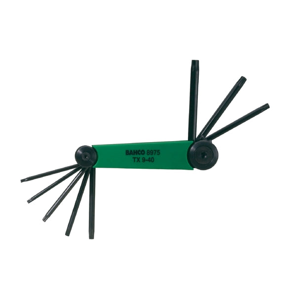 Foldbart TORX® nøkkelsett i fosfatert utførelse - 8 dele image