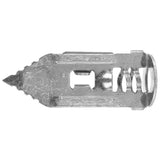 MFT Gipsfeste Lettfix er et spesialfeste produsert i stål for enkel gips. Må formonteres og bankes forsiktig inn i gips horisontalt med hammer. brukes til lette oppheng som gardinstenger, bilder, lysbrytere, små lamper, etc i enkel gips. Hurtig montering, stort bruksområde. Bruk skrue 3,0 - 5,0mm med minimum lengde på 30mm. Husk å bergne skruelengde inkl. tykkelse på oppheng. Belastning - Lett image