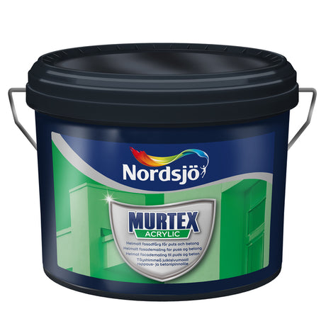 Murtex Acrylic er en helmatt fasade- og grunnmursmaling beregnet for utvendig maling på betong, lettbetong, mur/puss og fibersementplater. Underlaget skal være fast og rent for smuss, fett og andre forurensninger. Porøse og smittende underlag seises med Murtex Hydro Primer. Påfør 2 strøk Murtex Acrylic. Rør godt om i malingen før bruk. Mal aldri under +5°C eller når luftfuktigheten er høyere enn (>80%). image
