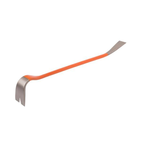 Brekkjern 900mm av herdet stål, 50 Cr-V. Polert og grålakkerte ender. Bukket ende med klo for spikerutdragning. Med brede flater som ikke etterlater merker. Åttekantet håndtak. image