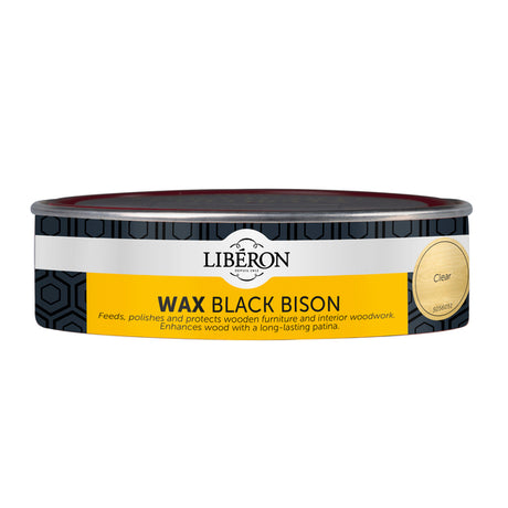 Liberon Black Bison Antikkvoks er tykk voks, fremstilt av høykvalitetsvokser, inneholder bl.a. carnauba-voks. Voksen nærer og beskytter alle typer treverk og fremhever treets naturlige farge og glød. Voksen gir en slitesterk overflate og beskytter treverket mot uttørring. Utmerket til vedlikehold av møbler og som sluttbehandling/etterbehandling over beis, olje og lakk. Brukes på såvel antikke møbler som på nytt treverk. Perfekt til møbler. Fåes i flere nyanser. Liberon Black Bison Antikkvoks fås også i f...