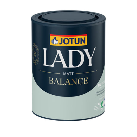 LADY Balance gir deg vakre, matte vegger og godt inneklima. Den vakre, matte overflaten lar fargenes naturlige og harmoniske nyanser komme frem og gir deg rom det er godt å være i. LADY Balance lukter minimalt og er godkjent av Eurofins Indoor Air Comfort Gold. image