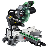 Kvalitetssag med stor kapasitet. Smart glideskinne gjør at sagen kan plasseres helt inntil vegg. Enkel å flytte/transportere med lett og kompakt design Uttrekkbare støtter på begge sider gir mer støtte til materialene gir mer presise kutt. Justerbar ekstra støtte til materialene gir mer presise kutt Med effektivt støvoppsamler og mulighet til påkobling av støvsuger HM-sagblad. Mykt håndtak som demper vibrasjon. Spindellås for enkelt og sikkert sagbladskifte. Laser for nøyaktige kutt image