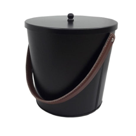 ASKEBØTTE med lærbøyle  Ø25CM H26CM image