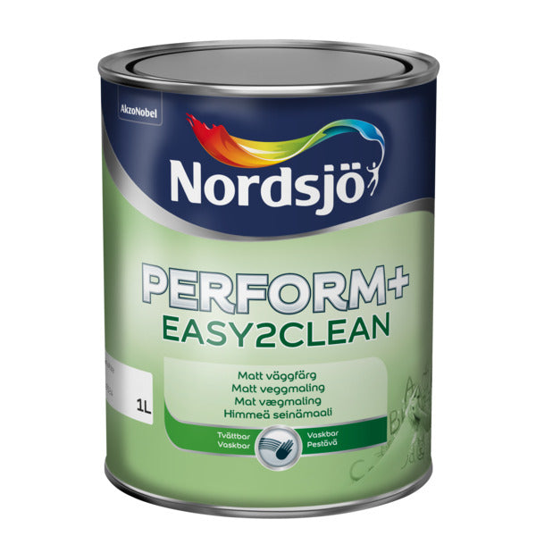 Perform+ Easy2Clean er en vanntynnet matt akryl veggmaling til innendørs bruk der det ønskes en overflate som er vaskbar og enkel å rengjøre. image