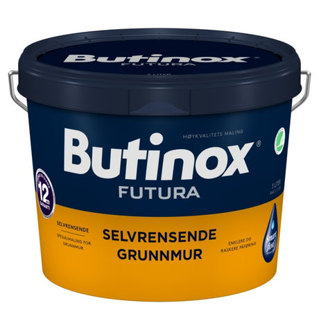 Spesialmaling til grunnmur og sokkeletasje. Malingen danner en hydrofil overflate. Dette gir selvrensende egenskaper og dermed langvarig nymalt og rent utseende, samt effektiv beskyttelse mot sopp og alger. Smart Flow Technology gjør at malingen får en kremaktig konsistens som er lett å påføre. Malejobben blir enklere og raskere, med mindre drypp og søl. Produktet gir 12 års garanti på farge og glans. image