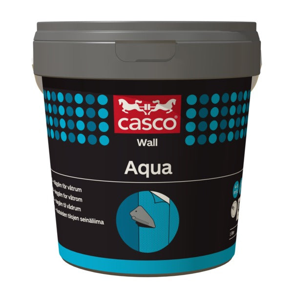 Spesiallim for oppsetting av tapeter i våte rom. Kan også brukes på vanskelige underlag og som overlappslim. M1- og EC1 Plus-godkjent (BREAMNOR). Forbruk: 4-5 m2 pr. liter. image