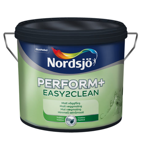 Perform+ Easy2Clean er en vanntynnet matt akryl veggmaling til innendørs bruk der det ønskes en overflate som er vaskbar og enkel å rengjøre. image