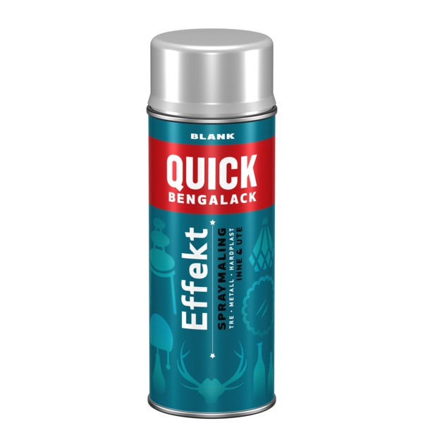 Quick Bengalack Effekt Spray er en produktserie med spesielle effekter. Quick Bengalack er utviklet for å gi en flott og slitesterk overflate til underlag av metall, tre og hardplast - inne som ute. Raskt og enkelt! image
