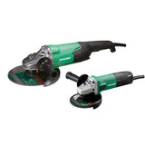 Allsidig vinkelsliperpakke for små og store jobber Skivediameter G23ST 230 mm (9"), effekt 2000W Skivediameter G13STA 125 mm (5"), effekt 600W Ergonomisk gummibelagt grep med vinklet sidehåndtak Overbelastningsbeskyttelse Spindellås for enkelt skivebytte For både høyre- og venstrehendte brukere image