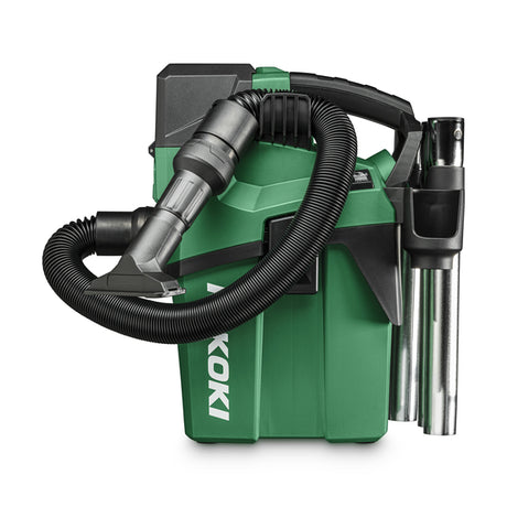 Kompakt støvsuger med 6 L tank som kan bytte mellom to effektmoduser. Luftmengde 2,1 m3 /min, luftmengde 120 mbar. Leveres med slange, støvsugerrør, dyseadapter, 2x dyser, EPA-filter, støvpose, tilbehørsholder og skulderstropp. TEKNISKE DATA Spenning: 18V Batterifeste: Slide Antall batterier: 0 Med batterilader: Nei Effekt: 40W/90W Støvkapasitet: 5,1 L Væskekapasitet: 3,5 L Beholdervolum: 6 L Bruker støvpose: Ja Maks. undertrykk: 120 mbar (12 kPa) Klasse: L Automatisk filterrengjøring: Ja Lydeffektnivå d...
